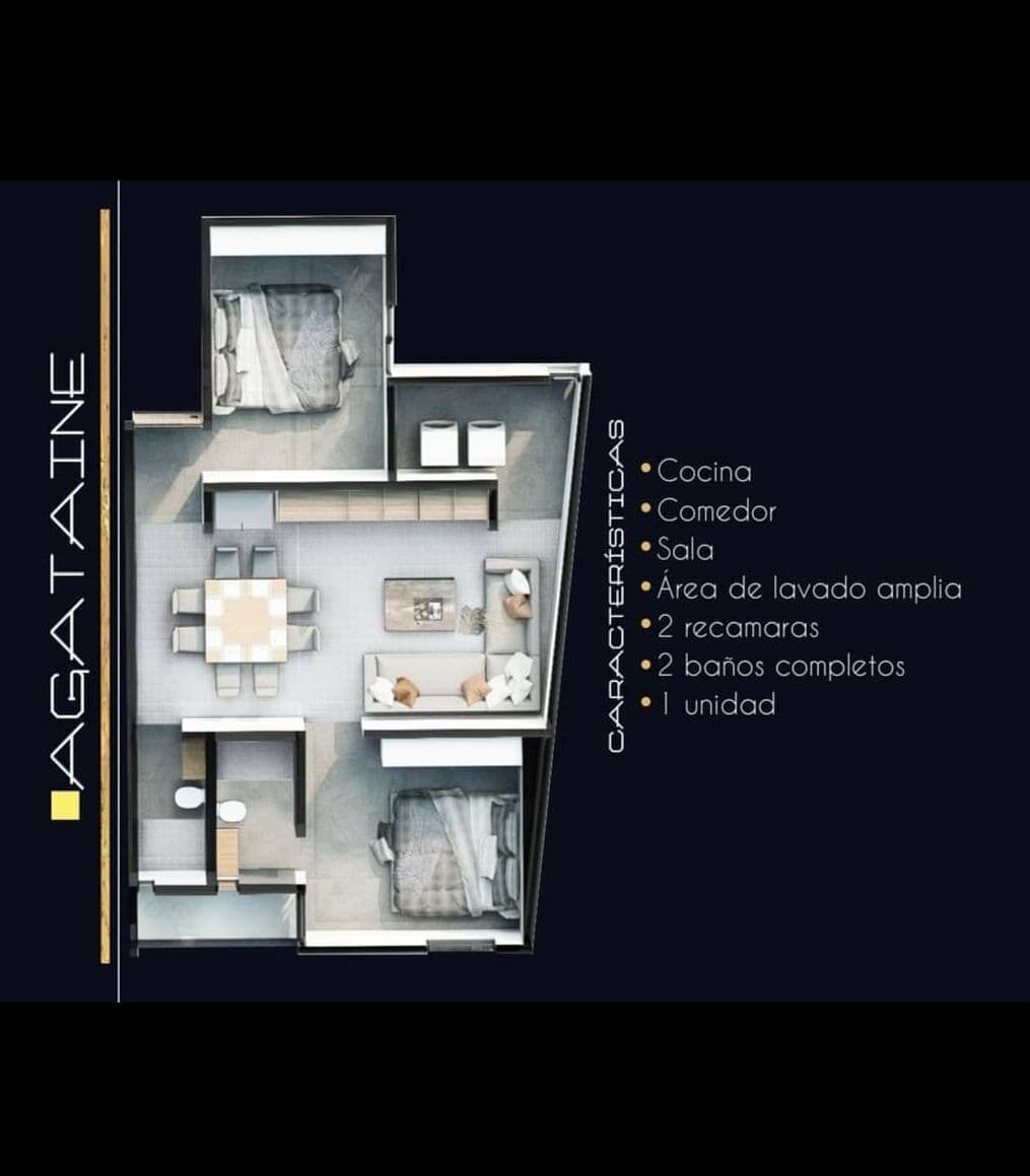 Departamentos en venta de 2 recamaras, 2 baños completos, sala comedor, cocina 8
