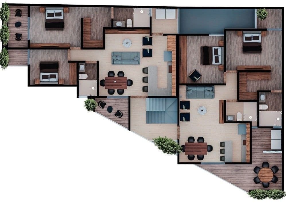 Departamento en Fuerte Ventura 106 m2, 2 recs 2 baños, terraza 2