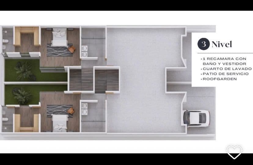 Casa en venta Lomas 3a secc. 3 recs con baño y vestidor, hall de TV roof garden 4