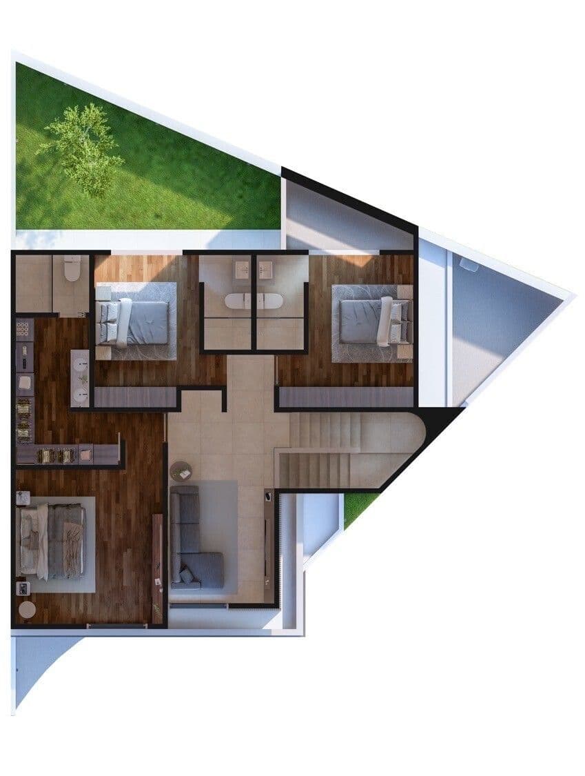 Casa en venta en San Ángel 5, 3 recamaras 3.5 baños, jardin, Hall de TV 6