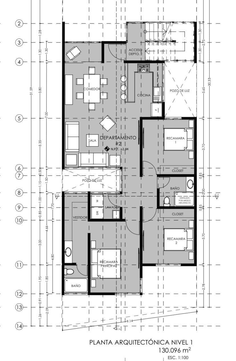 Departamento en Venta en col. Cuahutemoc en San Luis Potosi 2