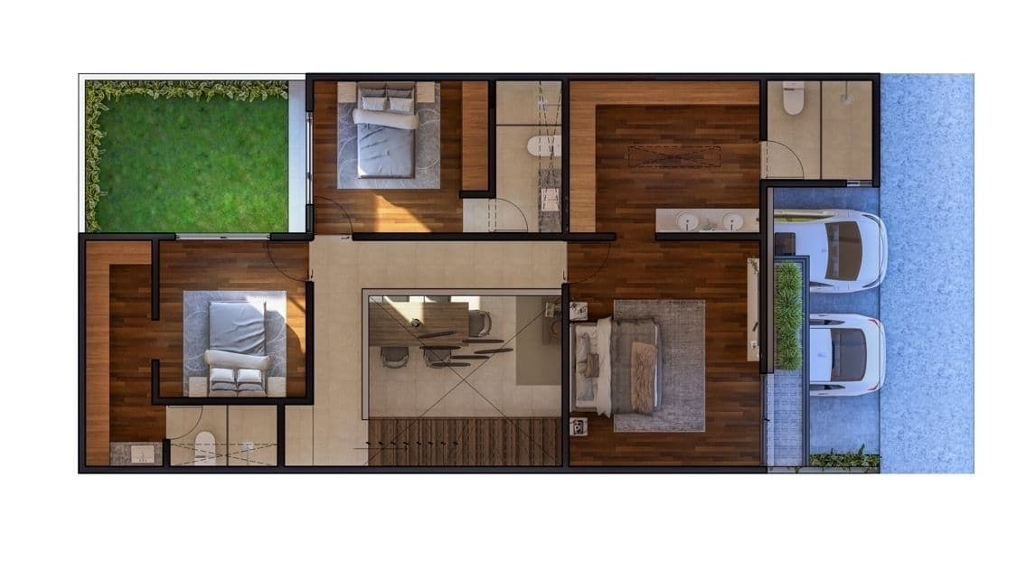 Casa en residencial alto lago 8