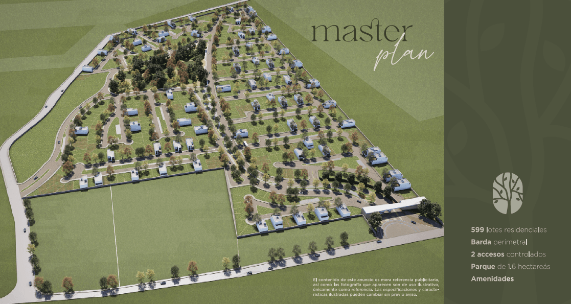 Boscalia Residencial, un nuevo bosque en el poniente, terrenos en venta. 2