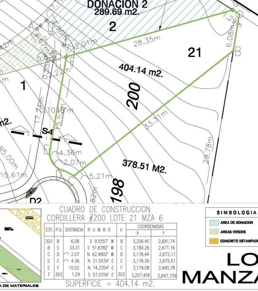 Terreno en Venta en Fracc Cordillera de 404m2 4