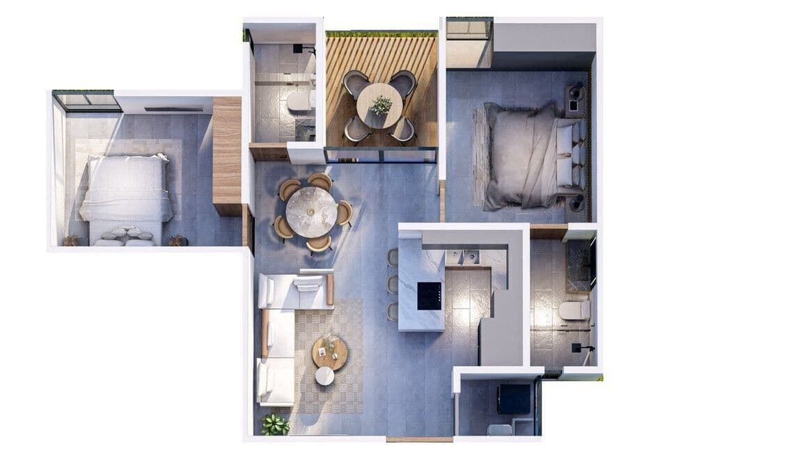 Departamento en venta 2rec, 2baños, terraza privada TORRE RESERVA 2