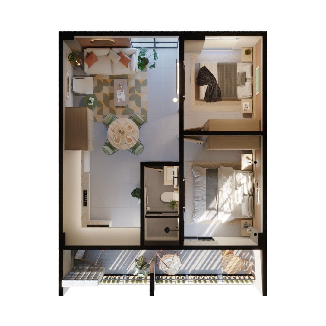 Departamento en venta en Barlovento 8