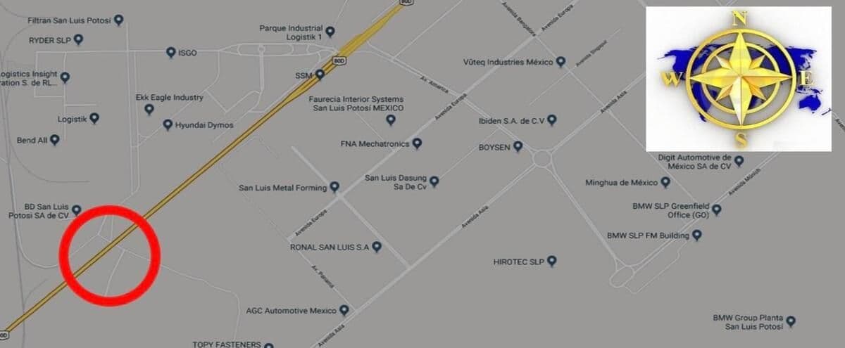 Venta de terreno frente al Parque Industrial Logistik 1 15