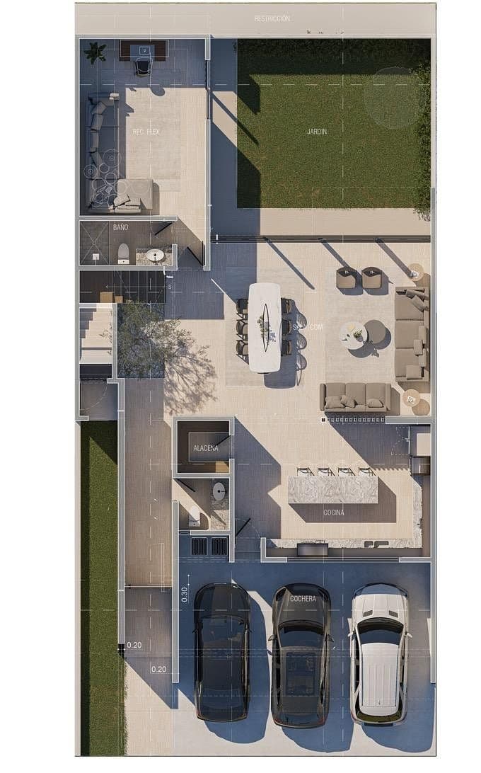 Casa en venta en Pedregal 1 Recamara en PB, jardin, 4 recs 4.5 baños, roof 7