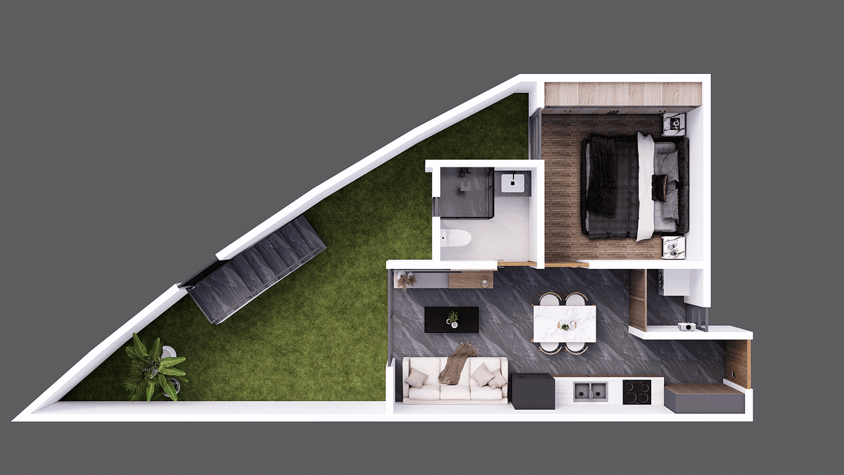 Torre Amond – Departamento Tipo LUMOS con Jardin 2