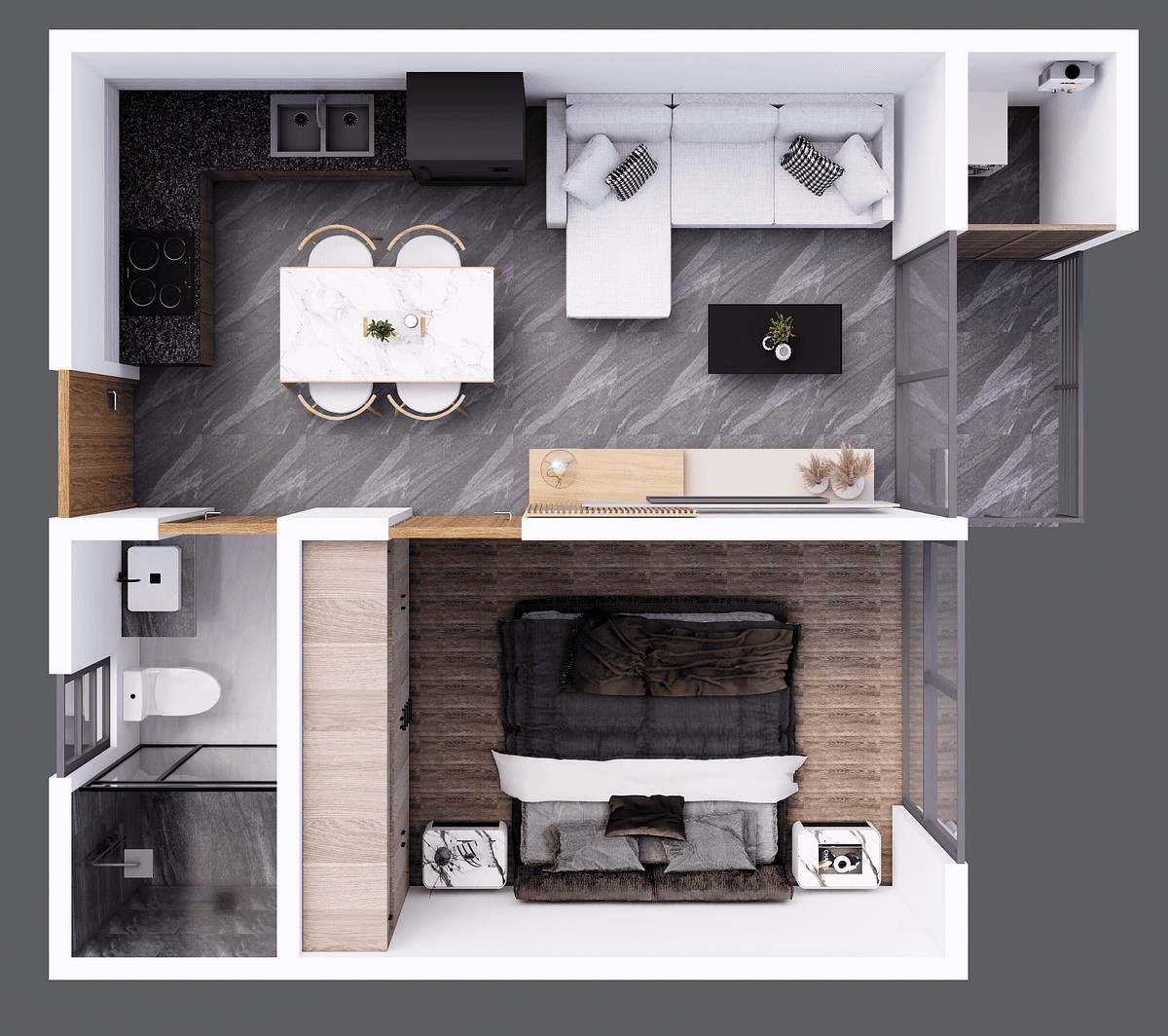 Torre Amond – Departamento Tipo LUMOS con Roof 1/13